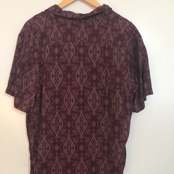 The Rail Men’s XL Long Fitted Button Down Maroon - Picture 2 of 4